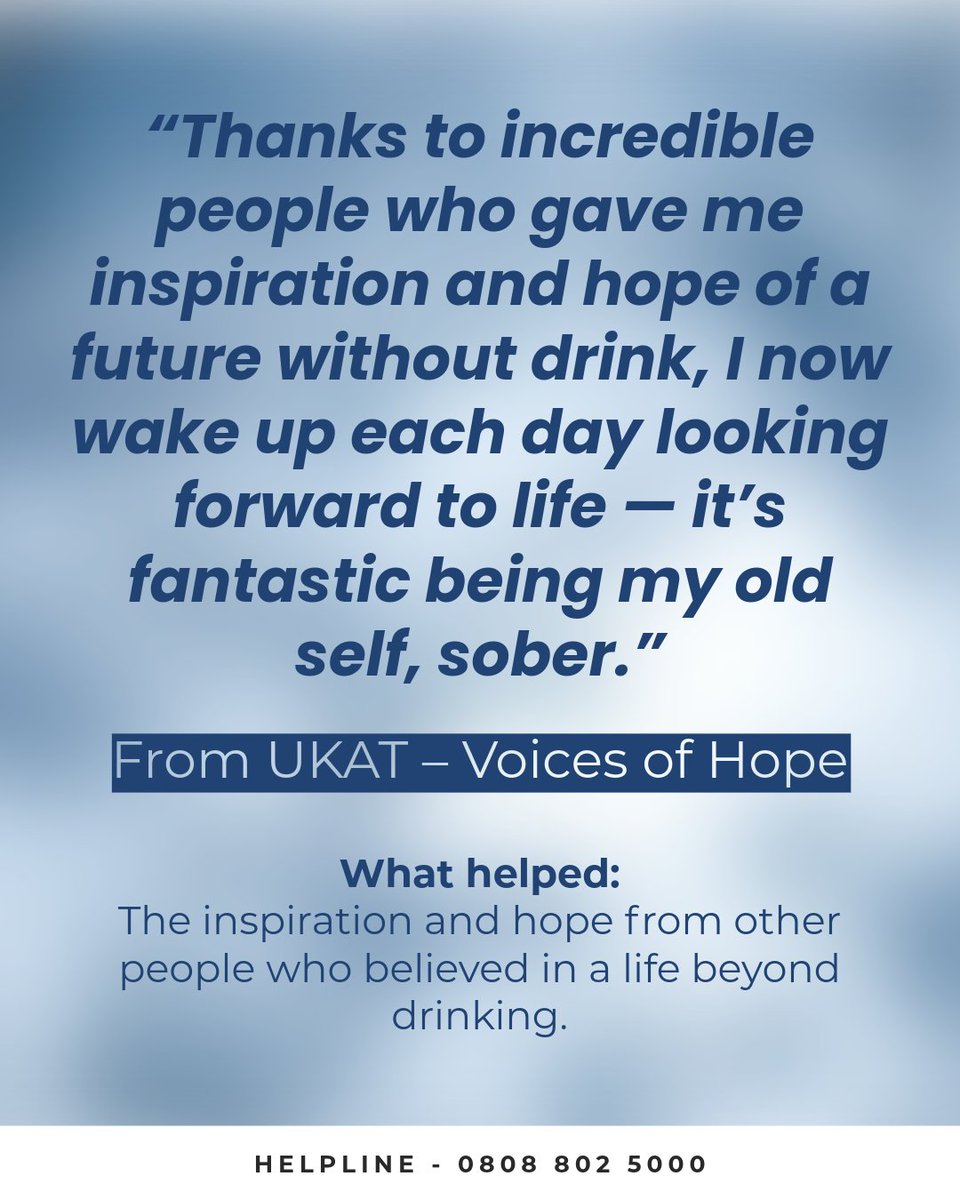 SDAChealthymind's tweet image. Real voices. Real recovery. 💬

We&apos;ve found quotes from UK survivors who found strength in unexpected places - from community support and therapists, to gratitude and hope from loved ones. 💙

#RecoveryJourney #AddictionSupport #DrugRecovery #AlcoholRecovery #UKRecovery
