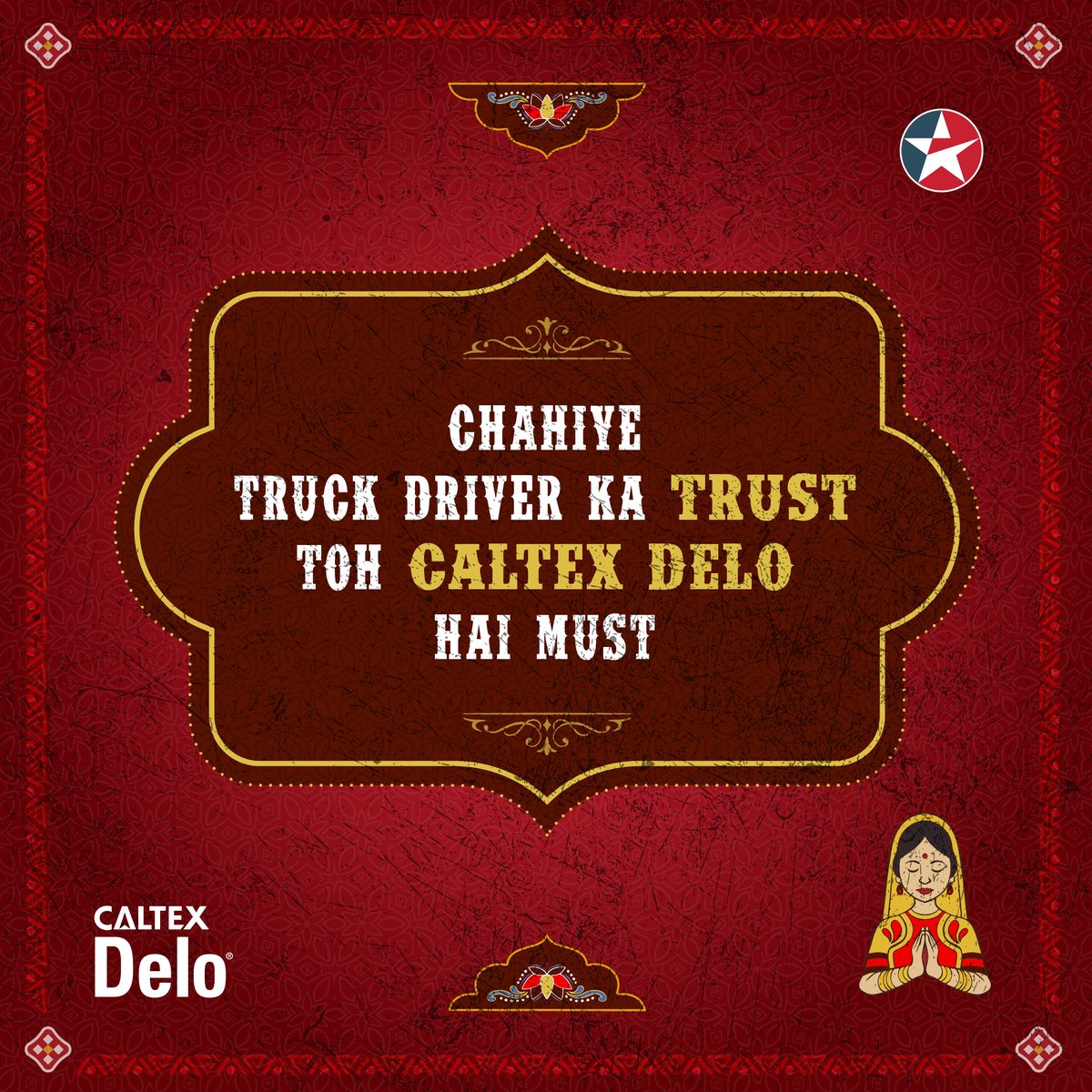 CaltexIndia's tweet image. Aapke truck ki shaan? Catchy slogans aur Caltex Lubricants ka kamaal! ​

Visit our website to learn more: caltexlubricants.in/delo ​

#Caltex #CaltexLubricants #CaltexDelo #Delo #Truck​
#TruckArt #TruckSlogans #Shayari #EngineOil #fleet