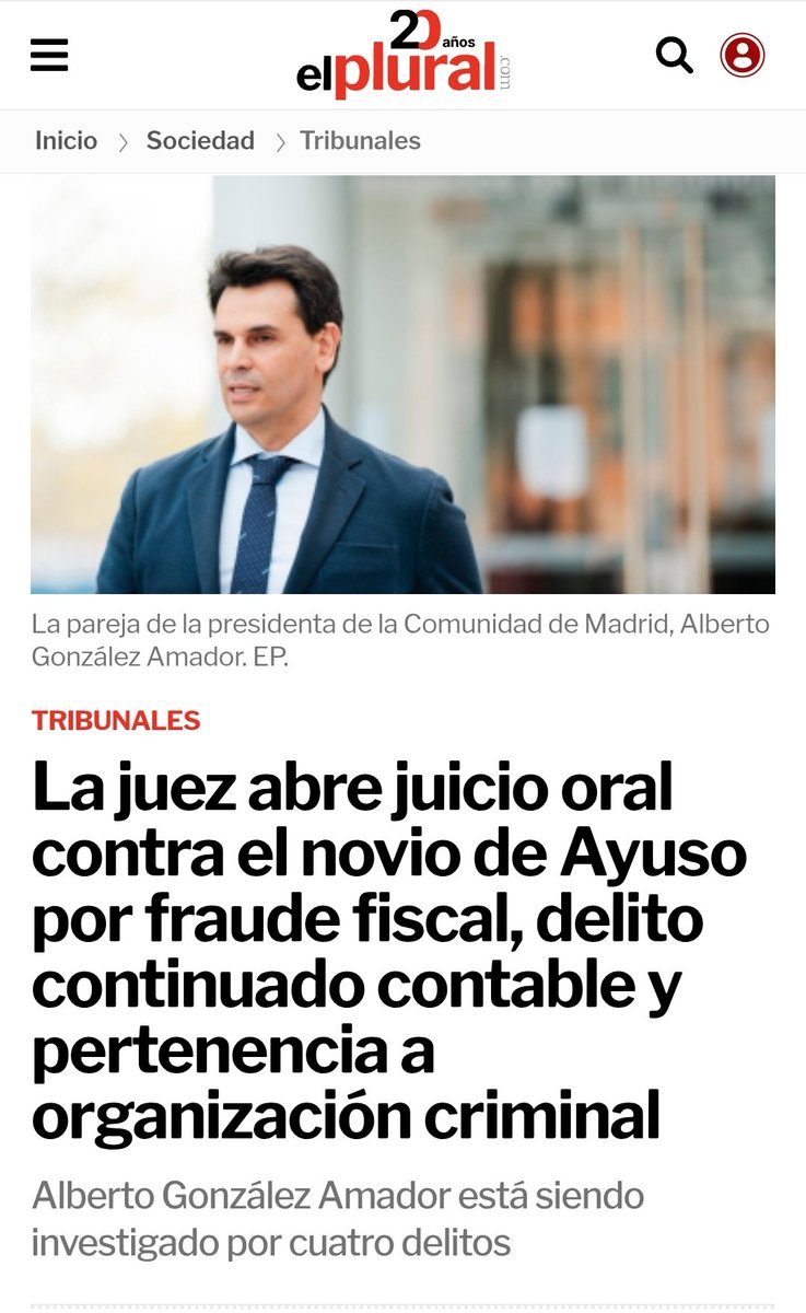 Pues que ya te ha llegado la hora de la verdad, Ayuso. Tu novio, González Amador, P'ALANTE.
Y decías que Hacienda le debía a él 600.000 euros. Mentirosa. 
#AyusoVeteYa Madrid no te merece. 👇