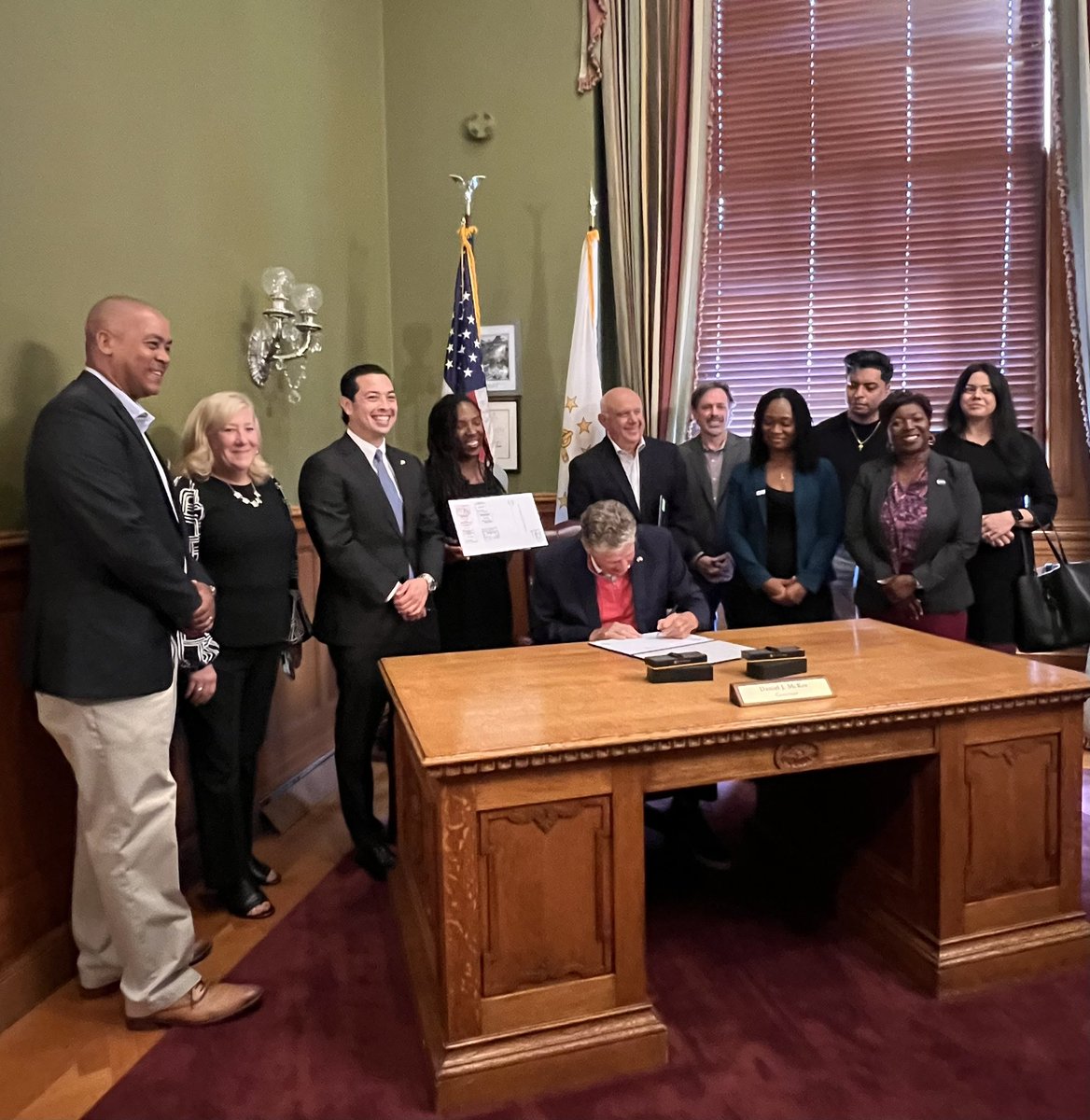 Baby Bonds can be a game changer for RI’s poorest children &amp; help the #RI economy. TY <a href="/RITreasury/">Rhode Island General Treasurer James A. Diossa</a> <a href="/GovDanMcKee/">Governor Dan McKee</a> <a href="/JoshuaJGiraldo/">Joshua Giraldo</a>, Sen Melissa Murray, <a href="/RIHouseofReps/">Rhode Island House of Representatives</a> &amp; <a href="/RISenate/">Rhode Island Senate</a> for supporting babies &amp; #RIWorks. The <a href="/RaisingRI/">Raising RI</a> Coalition &amp; <a href="/RIKidsCount/">RI KIDS COUNT</a> were proud to work with you.