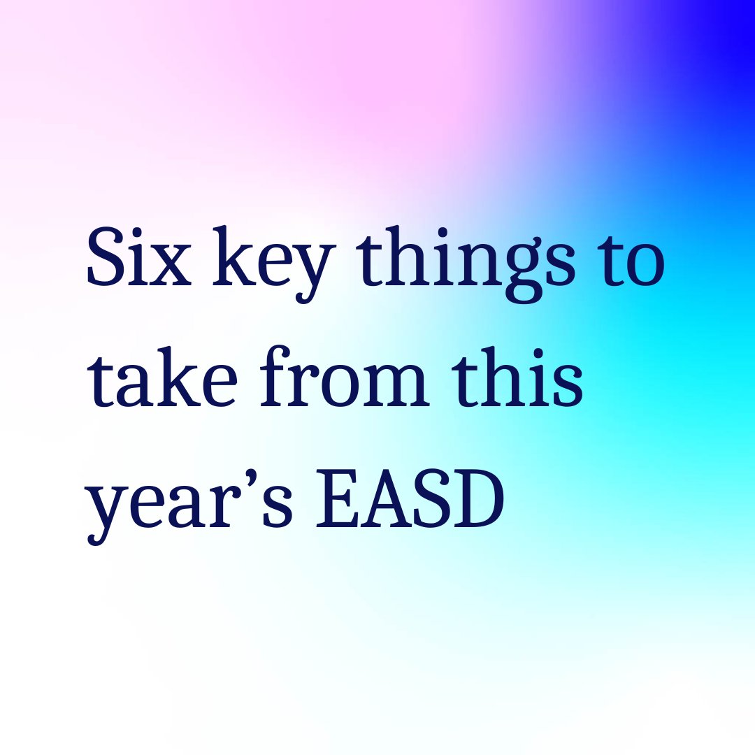 The European Association for the Study of Diabetes (EASD) conference ended last week. World leading experts came together to discuss ways to prevent complications in type 1 diabetes (T1D), improve lives and bring us closer to a cure 🔬 

Tap the link to read about the new