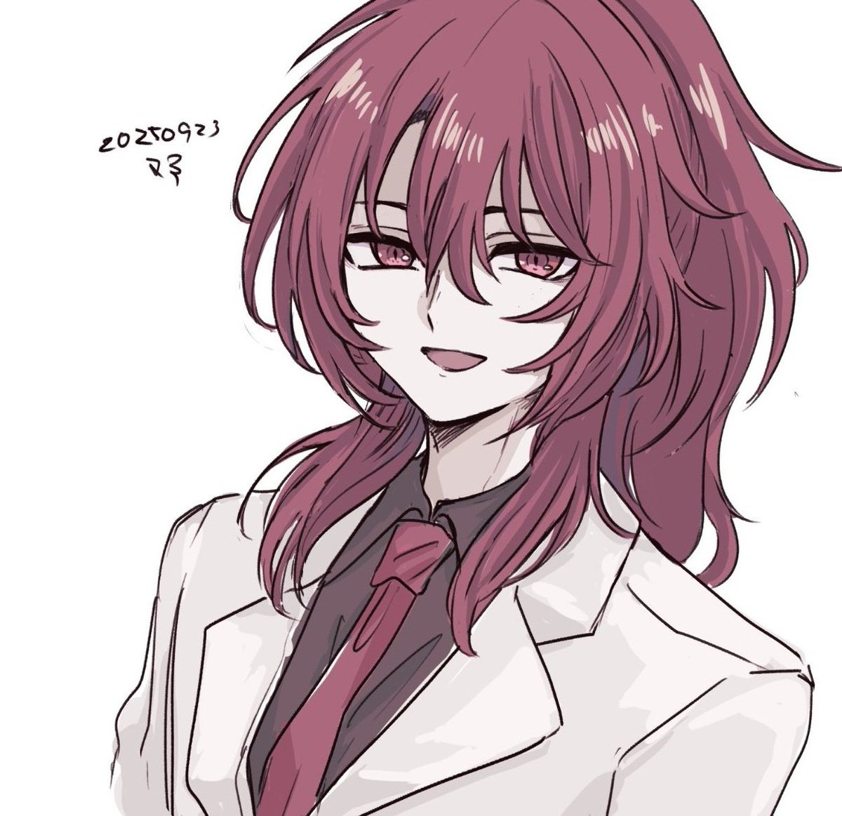 祝日だし(？)幾年ぶりにレン様描いてたけど分からん(ふわふわの髪を書きたいという理由で2018版)