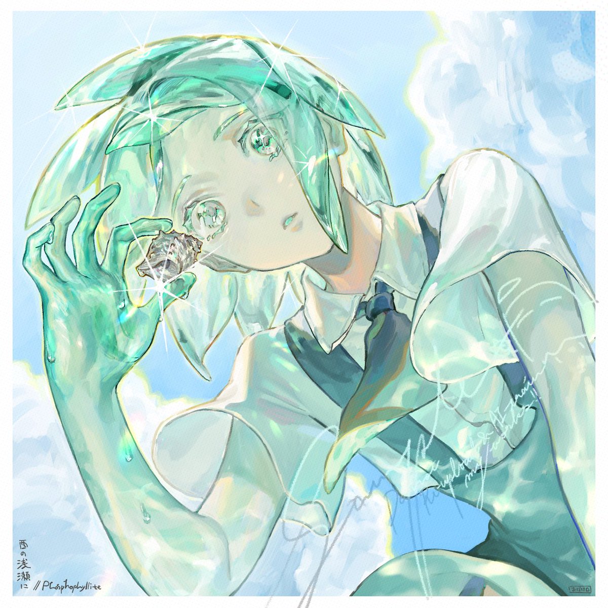 おばちぇ　原画 会場売約済】たまごっち×asaha コラボイラスト原画 9「おばけや
