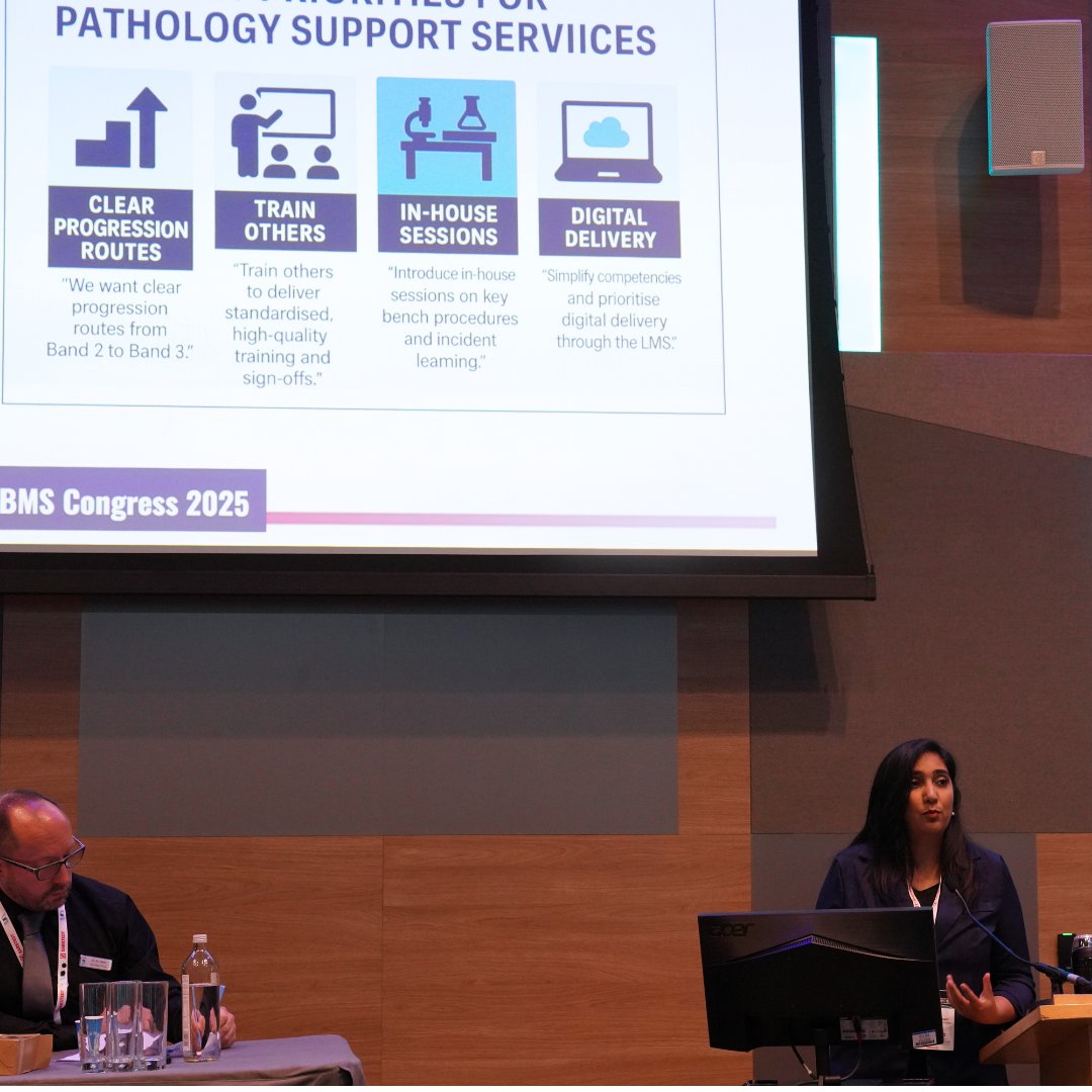 The #IBMSCongress2025 audience is loving Janki's presentation 'Support Staff are a Key Part of a Training Team' ✨

#IBMSCongress2025 #TeamNWLP #NorthWestLondonPathology