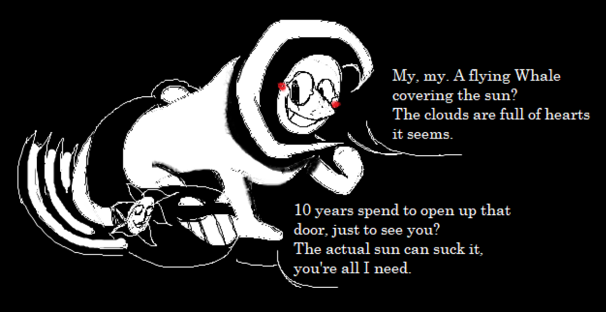 BallGameLvr1997's tweet photo. #RainAndShine The New #Undertale Glyde and Mr. Sunshine Romance. https://t.co/n8rqJA08Vb