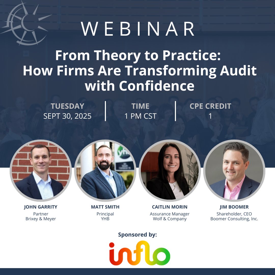 CPATechGeek's tweet image. Firms that adopt tech are cutting inefficiencies and building trust. 

See how on Sept 30. Sponsored by Inflo.

Sign up: boomer.link/t71
#AuditTech #Inflo