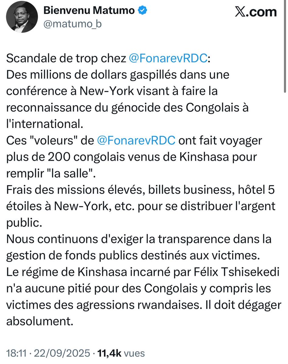 Aigle603482822's tweet image. Chez nous, on dit : « OMONI NDOKI BELELA ».
#Journalistes, #activistes et #politiques…Le réseau rwandais est activé contre la dénonciation du génocide des Congolais (GENOCOST).
Malheureusement, il s’agit de nos propres frères et nous allons les dénoncer au fur et à mesure.
