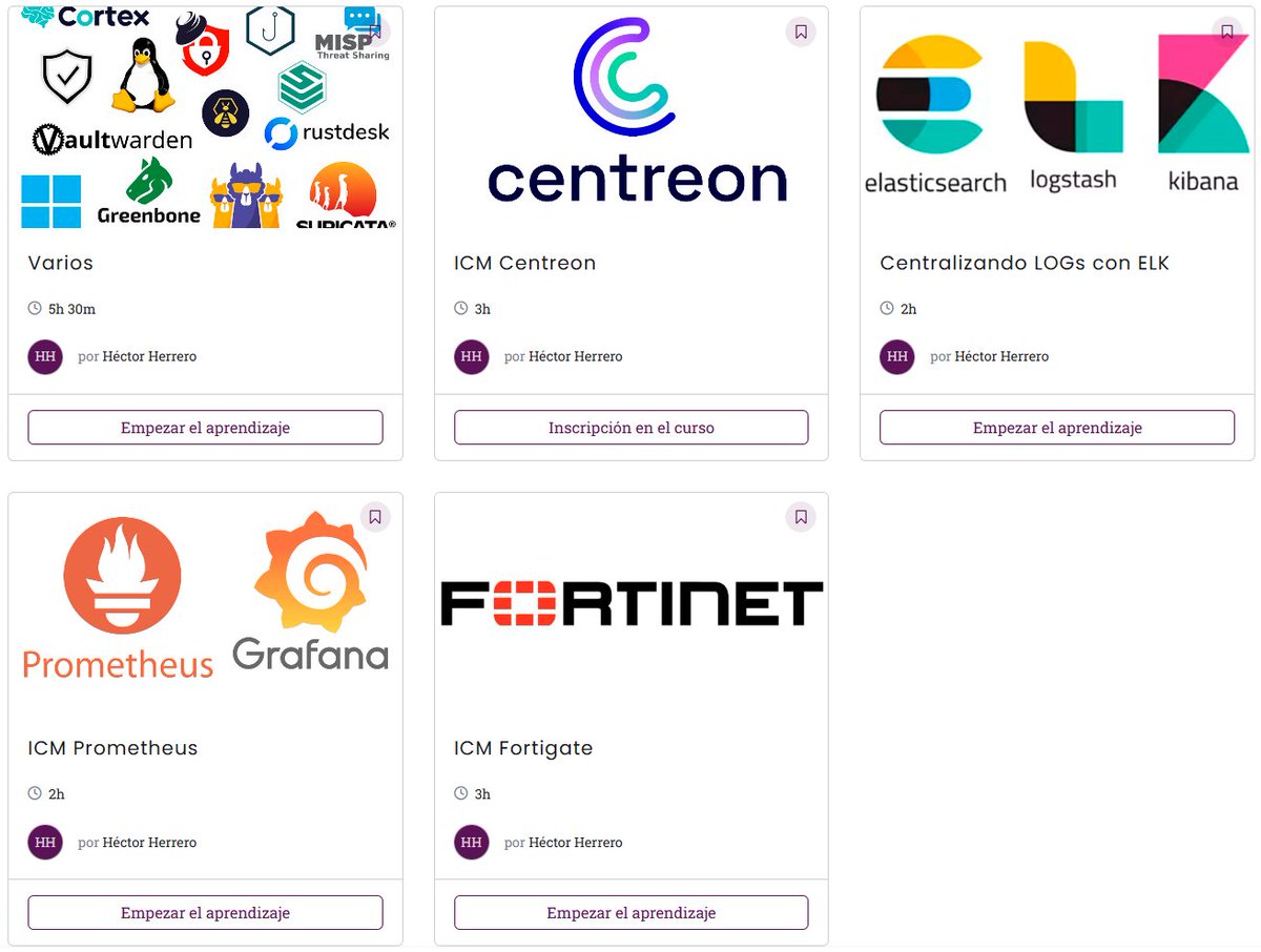 nheobug's tweet image. 🚀 ¡#BlogBujarra vuelve con TODO!
Nueva sección con cursos GRATIS 🎓: formaciones 100% en vídeo, herramientas IT con un plus de ciberseguridad 🔐.👉 Empieza ya: bujarra.com/cursos/
Formaciones de #FortiGate #Elasticsearch #Grafana #Centreon #Prometheus #CrowdSec y muchos más!