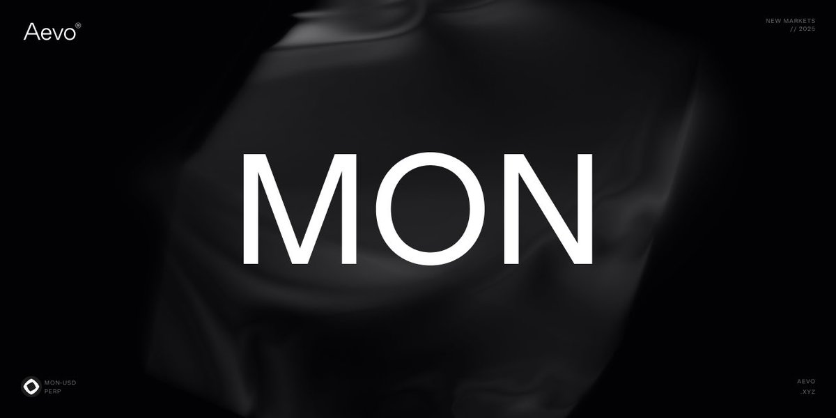 aevoxyz's tweet image. New Pre-Launch Listing: $MON @monad 

Trade it here: app.aevo.xyz/perpetual/mon