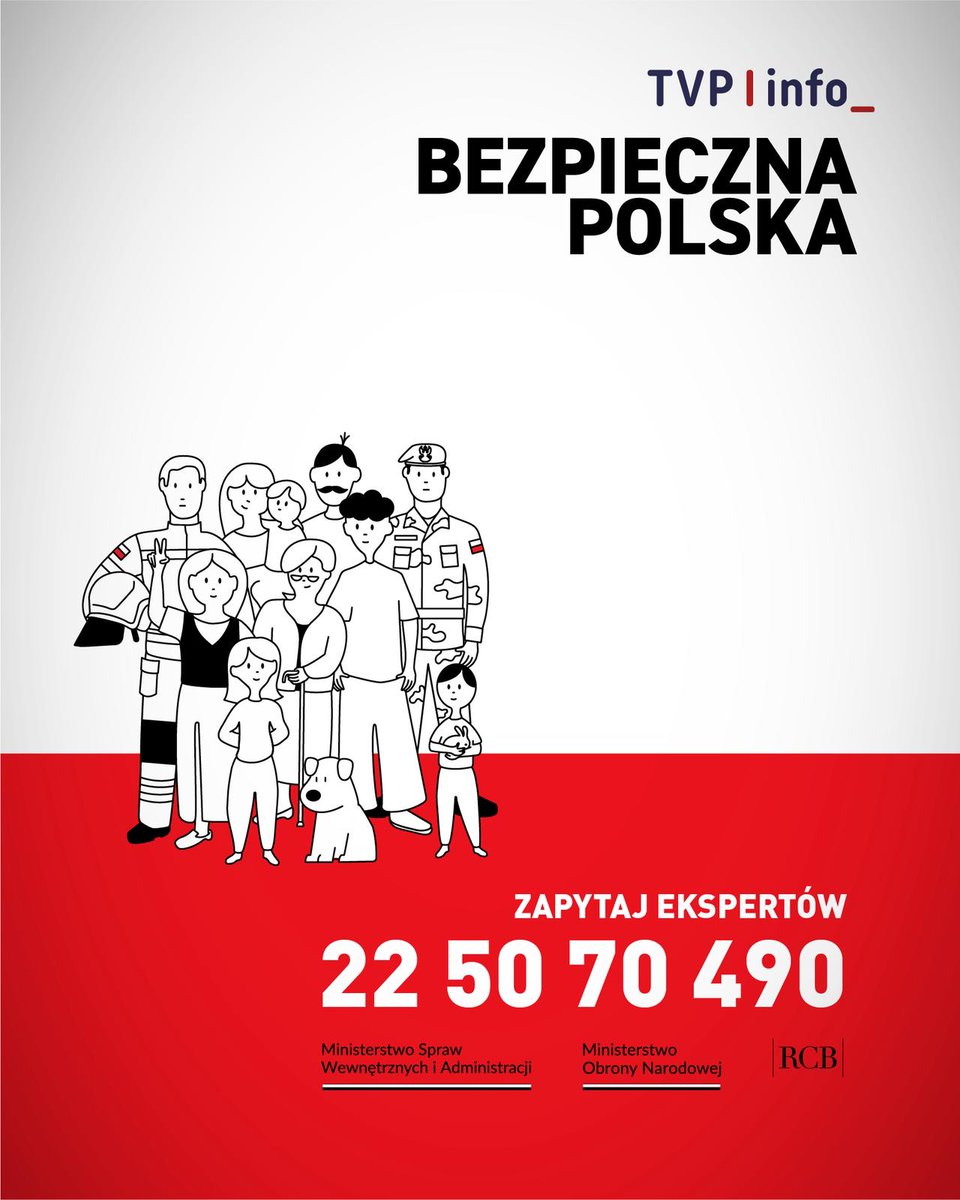 📢 Ruszyliśmy z kolejnym dniem akcji „Bezpieczna Polska - zapytaj ekspertów" !

🤔 Masz pytania dotyczące bezpieczeństwa❓ Chcesz dowiedzieć się, jak reagować w sytuacjach kryzysowych albo jakie rozwiązania już działają w Polsce❓

📞 Dziś, w godzinach 9:00–12:00, możesz
