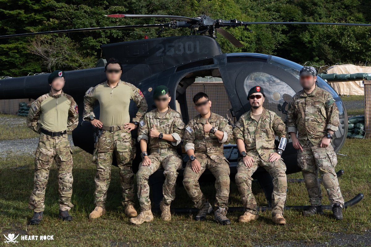 国内最大級の現代戦リエナクトイベント"HEARTROCK2025"にグリーンベレー(ODA) として参加してきました！記念のTシャツ、ステッカーを手にして頂きありがとうございます。
DJちゅう個人としては、僭越ながらキャプテンポジとしてODAチームを引率させて頂きました⚡️
#HEARTROCK2025 #ハートロック2025