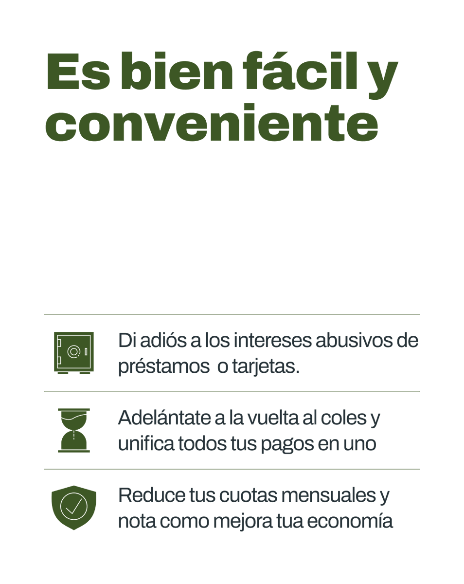 AUGC_Comunica's tweet photo. Septiembre llega con la vuelta al cole y la temida cuesta 📚💸
Con i-Credit y AUGC puedes reunificar gastos, reducir tus cuotas y ganar tranquilidad.
Descúbrelo aquí 👉 https://t.co/UkL0VCM4kS
#AUGC #iCredit #Ahorro https://t.co/AwYhvQd9DV