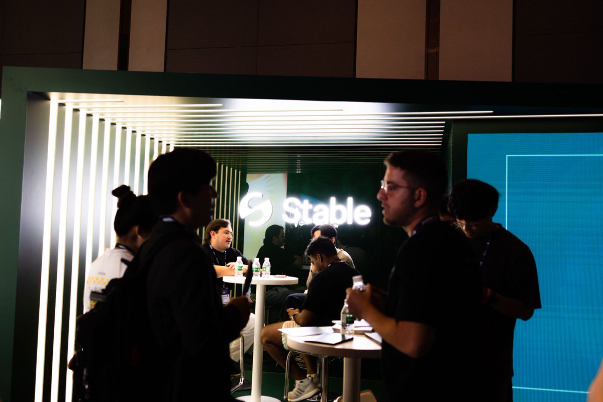 stable's tweet image. Kicking off #KBW2025 on a high note. Catch us at the Stable booth to meet the team and join the conversation on how stablecoins are driving adoption while powering the next generation of payments.
