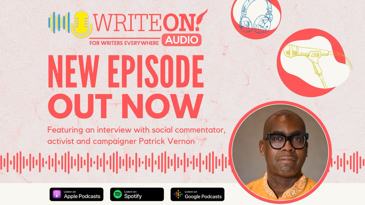 Pen_to_Print's tweet image. 🎧 New Episode Alert 🎧 

This week on Write On! Audio, you can enjoy: ➡️ An Interview with social commentator, activist and campaigner Patrick Vernon.

Listen to this episode here: spoti.fi/3TntI2a
