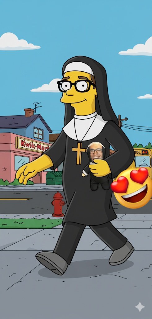 <a href="/agustingarprada/">Agustín | Agp1333</a> mira te hice esta versión como si fueras un personaje de los Simpsons en las calles de Springfield. Espero que te guste, seguramente te la envié por correo postal .