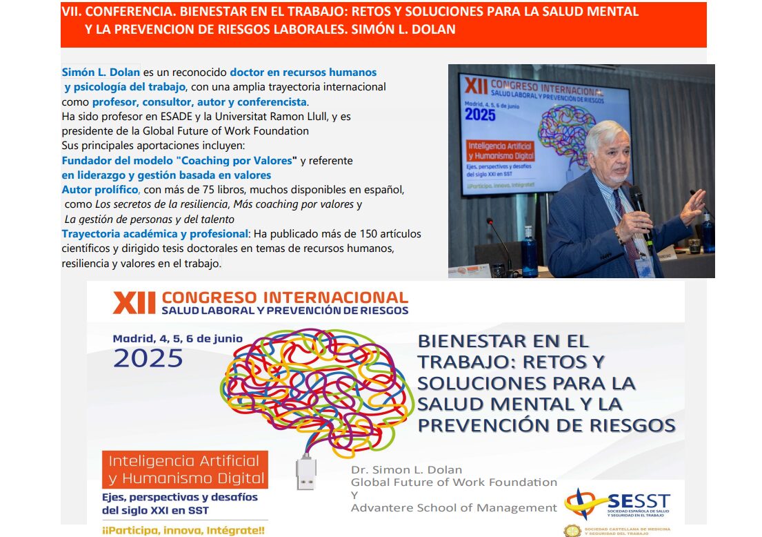 Bienestar en el trabajo: retos y soluciones para la salud mental y la prevención de riesgos laborales, Simón L. Dolan sesst.org/bienestar-en-e…
