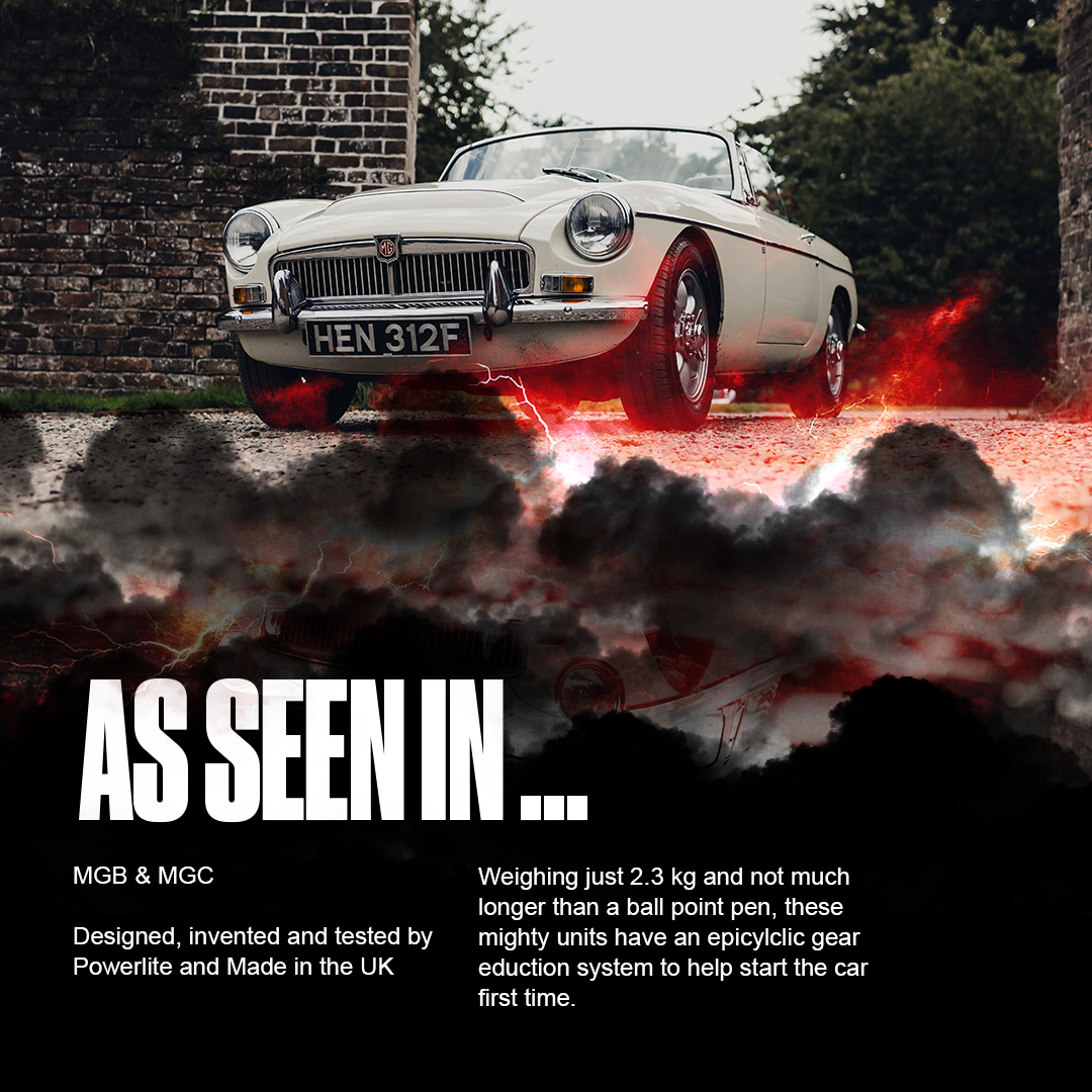 SNG_Barratt's tweet photo. Less weight. More speed. Pure brilliance.

Meet the world’s smallest classic car starter motor, the Powerlite Microstart. Built for competition cars, it delivers big performance in a tiny package.

Now stocked by SNG Barratt 👉 https://t.co/QuEYPrN8jS

#SNGBarratt #Powerlite https://t.co/LUfHfiAoD0