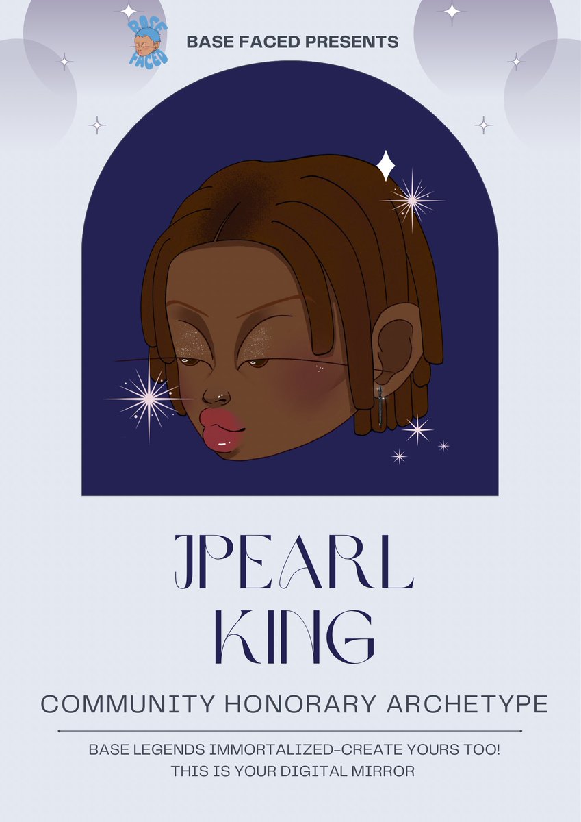 RU3BY (@ruebyix) on Twitter photo ⭐️BASEFACED Community Honorary #001⭐️
Introducing the first community honorary in appreciation of support through my artistic journey.
The Sword Queen herself <a href="/Jpearlking/">Recherché 💫</a> 🌀
A talented icon with a blazing passion for art.
Now officially BASEFACED!✨ ⭐️BASEFACED Community Honorary #001⭐️
Introducing the first community honorary in appreciation of support through my artistic journey.
The Sword Queen herself <a href="/Jpearlking/">Recherché 💫</a> 🌀
A talented icon with a blazing passion for art.
Now officially BASEFACED!✨