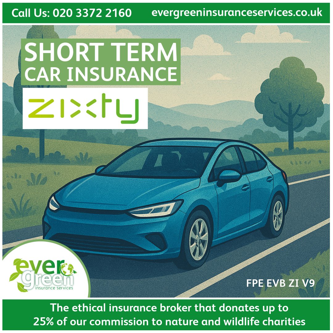 Ethical_Ins's tweet image. Drive greener, protect smarter. With Zixty’s short-term cover and Evergreen’s charity support, your journey means more.
Request a quote through us and choose a cause to support — every policy makes a difference.
#ZixtyInsurance #EcoDrive #ShortTermWithHeart