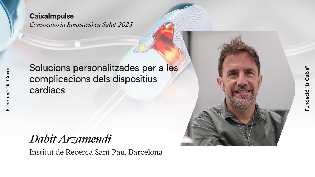 🫀⚙️ Els implants cardíacs pot ser que no s’ajustin adequadament a l’anatomia del pacient, cosa que genera fugues i complicacions.

Amb el suport de #CaixaImpulse, Dabit Arzamendi (<a href="/IRSantPau/">Institut de Recerca Sant Pau</a>) desenvolupa dispositius personalitzats amb models 3D.

tinyurl.com/yypemcpa