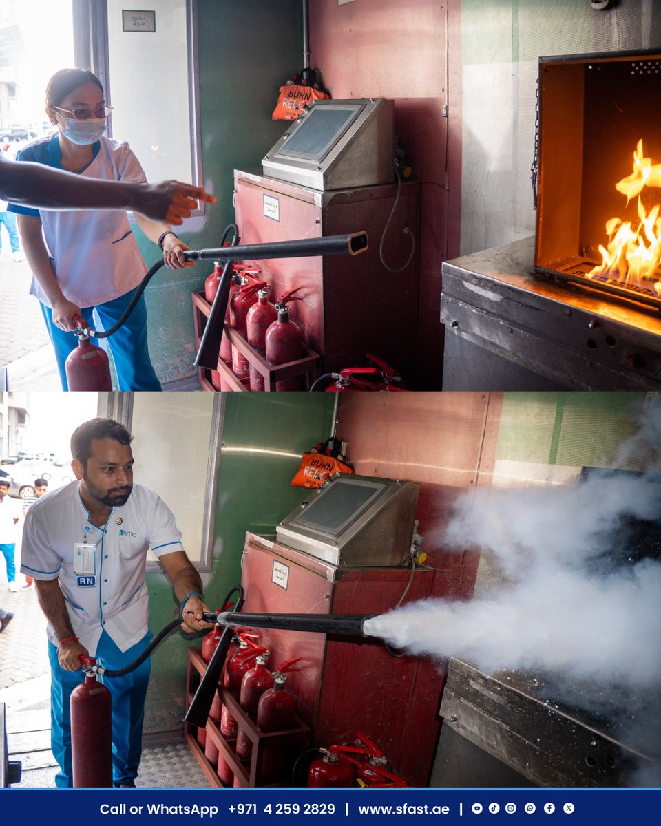 save_fast's tweet image. Fire Safety Training for NMC Hospital staff, led by our expert trainer Sirdar and approved by Dubai Civil Defence (DCD).

 Call or WhatsApp: +971 4 259 2829
 sfast.ae

#FireSafety #SaveFast #DCDApproved #NMC #TrainingUAE