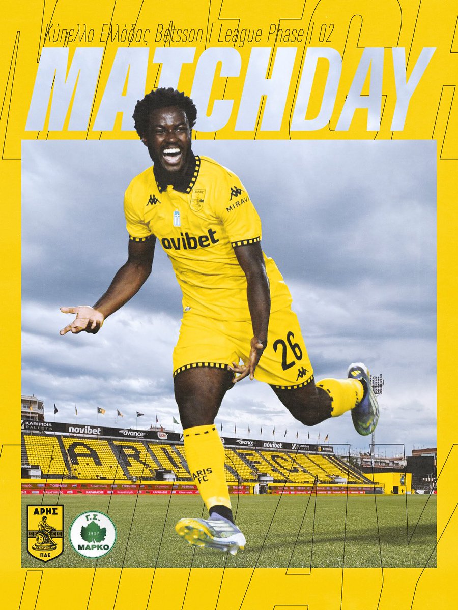 ARIS__FC's tweet image. 📣 𝑴𝑨𝑻𝑪𝑯𝑫𝑨𝒀 📣

🏠 ΚΛΕΑΝΘΗΣ ΒΙΚΕΛΙΔΗΣ

🕗 20:00

#ARISMARKO
#ARISFC
#kypelloelladas
#LeaguePhase
#Matchday02

#VamosARIS

@novibet