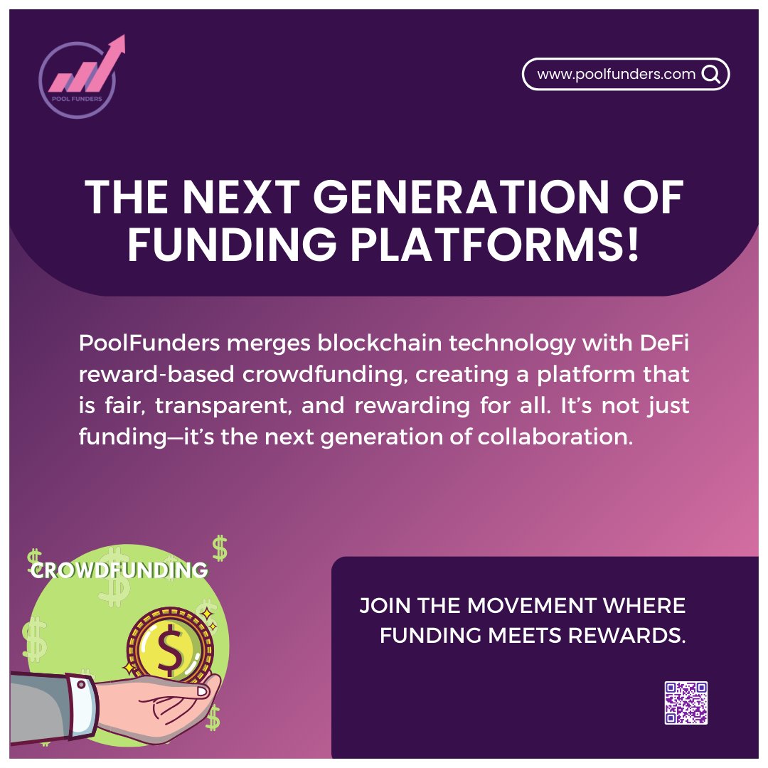 The Next Generation of Funding Platform!
.
➡️ Visit Us: poolfunders.com
➡️Start your campaign: lnkd.in/gpmNzbsP
➡️Join us: t.me/poolfunders
.
#PoolFunders #Crowdfunding #Startups #Creativity #Technology #Creators #Rewarding #Funding #Nomiddleman #Innovation