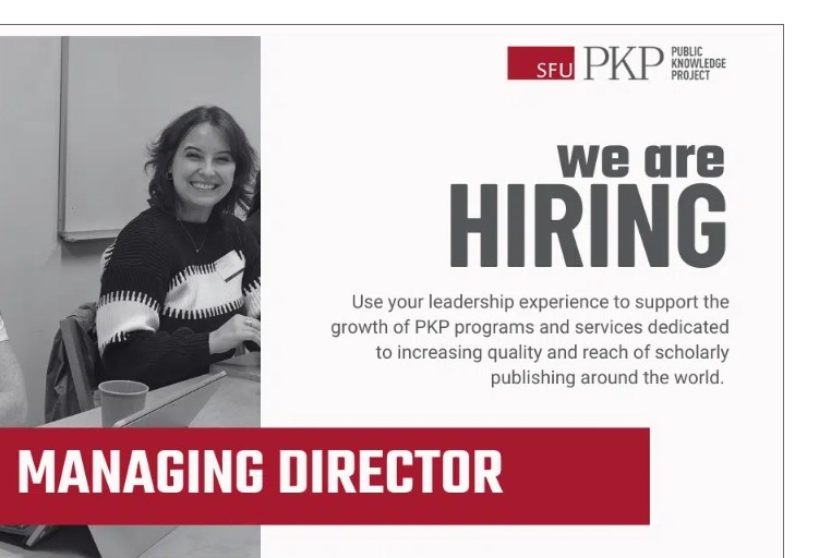 Probably the best role in scholarly publishing and open infrastructure.
pkp.sfu.ca/2025/09/17/hir…