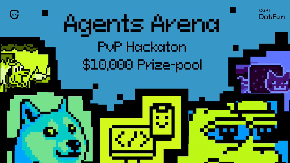 cgptdotfun's tweet image. ⚔️ Agent Arena PvP Hackathon is live.

The BUIDL program just leveled up - now it’s PvP!
Build wild AI agents. Drop banger memes. Battle your way to $10K in $CGPT.

Sept 23 – Oct 23
$10,000 Prize Pool

Ready to enter the arena? Apply now: docs.google.com/forms/d/e/1FAI…