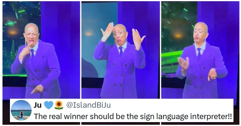ThePoke's tweet image. Hands up if you think this Eurovision sign language interpreter was the real winner. #InternationalDayOfSignLanguages #Recap 
 thepoke.com/2024/05/13/eur…