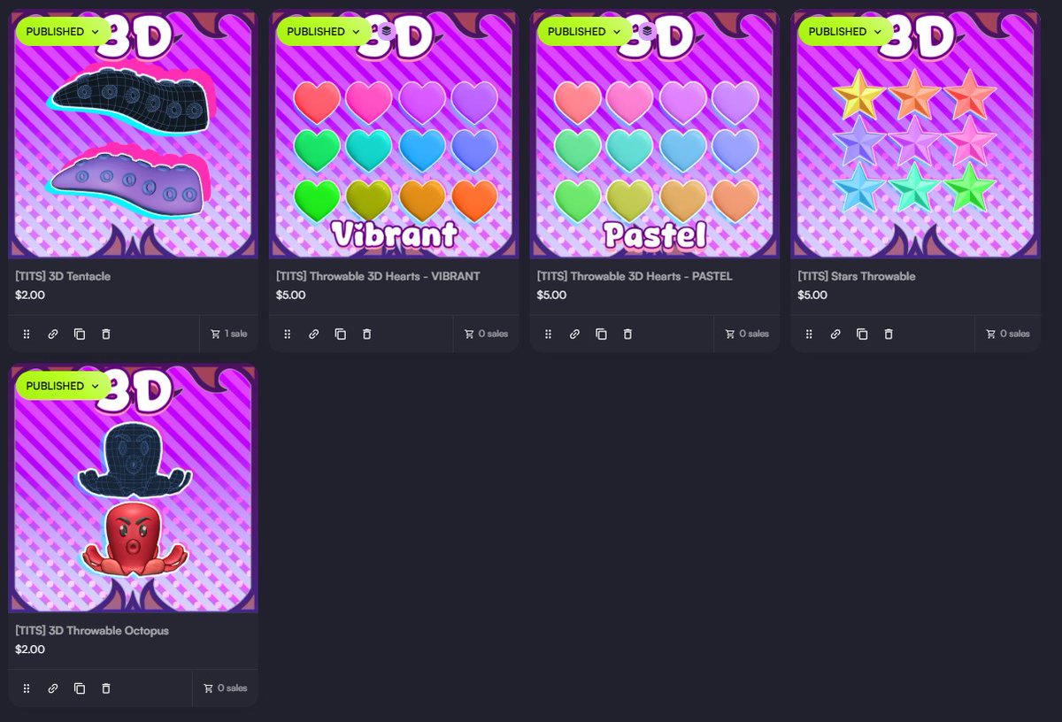 Nikkiyart's tweet photo. gonna be adding some cute throwables at my vgen store, more stuff coming soon!
#Commission #VGenShop #VGen #3D
#throwables https://t.co/5XfKptXweB