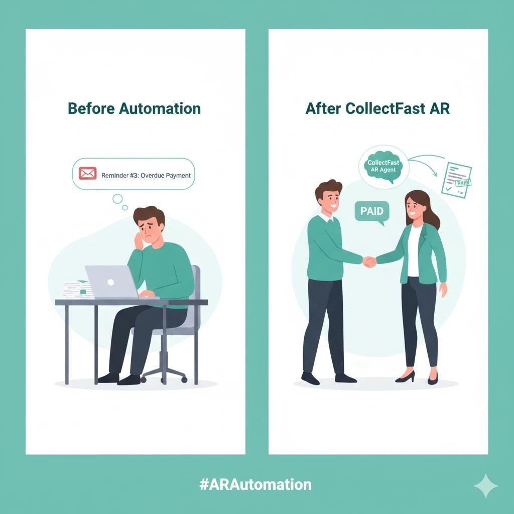 grid_next's tweet image. Consultants don’t lose clients over bad work.
They lose them over awkward money chases.
collectfast.ai fixes that.
Your AR agent keeps the relationship smooth, while payments still arrive.
#Consultants #CollectFast #Cashflow #Invoices #AccountsReceivable