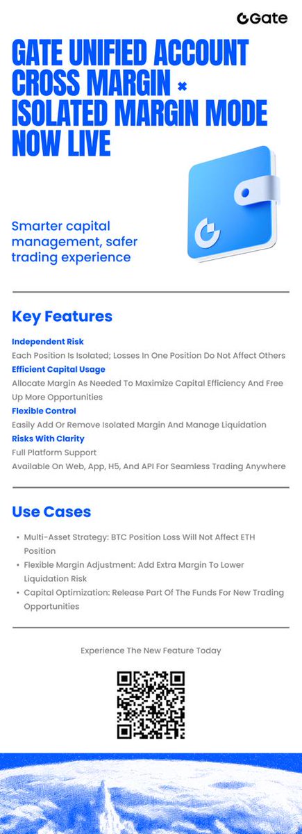 Donken01's tweet photo. 🚀Gate Unified Account Cross-Currency Margin Isolated Mode is LIVE!

Enjoy smarter capital use,precise risk control, flexible trading,+ real-time airdrop 260 USDT for new users.

Join now: https://t.co/btM2D7UDJO

Sign up: https://t.co/uT04U1QZq0

#Gate #FuturesTrading #NewUsers https://t.co/HzmBOv8Jpe