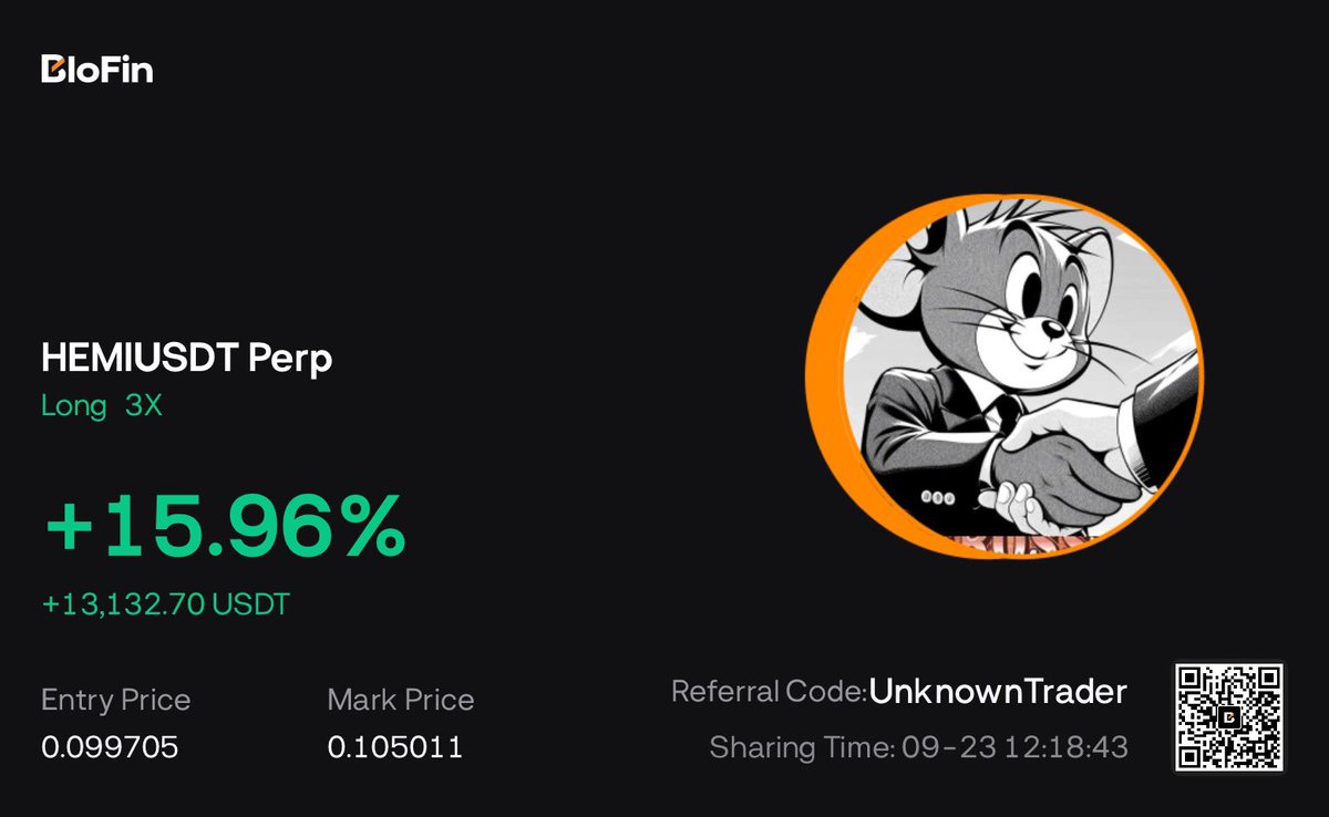Learnernoearner's tweet image. Up 13k on $HEMI in 10 min 

Sorry not sorry, will update my pnl later

Where are the people saying i use my followers as exit liquidity, didnt want to share it cuz its low market cap coin😭

100$ giveaway to 2 people, like&amp;amp;RT