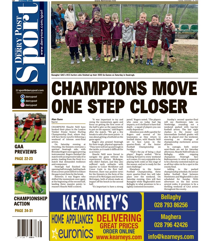 Here's the front and back pages of today's <a href="/derrypost/">County Derry Post</a> 

👉 Read it online: derrynow.com

🗞️ Subscribe: epaper.derrynow.com

#countyderrypost #derrypost #Derry #derrynews #derrynow