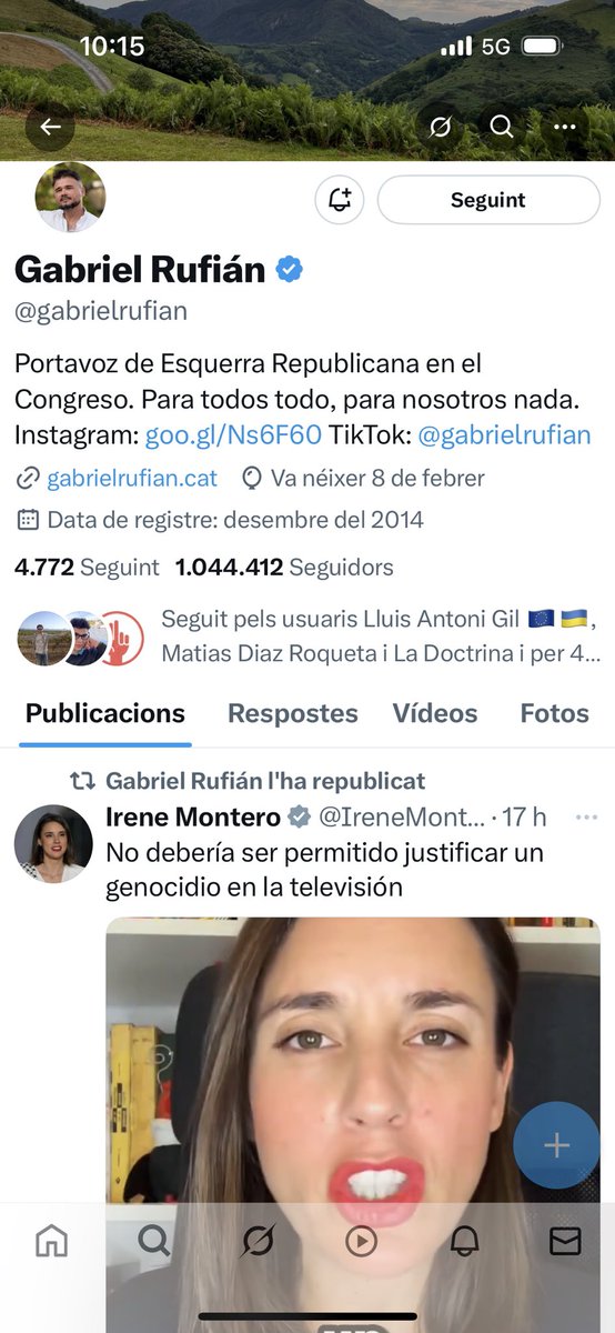 Podemos negant competències en immigració a Catalunya per pur supremacisme castellà. Mentrestant, el compte de Twitter de <a href="/gabrielrufian/">Gabriel Rufián</a> avui mateix: