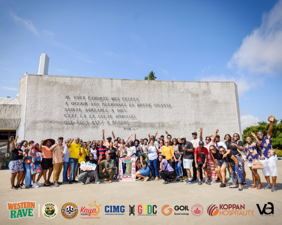 ghanatourismGTA's tweet image. As part of the Western Rave journey, we stepped into history and faith at the stunning Cathedral in Ivory Coast. A moment of reflection, culture, and awe in the heart of West Africa. 🌍💫

#WesternRave #IvoryCoast #CulturalJourney #ExploreAfrica