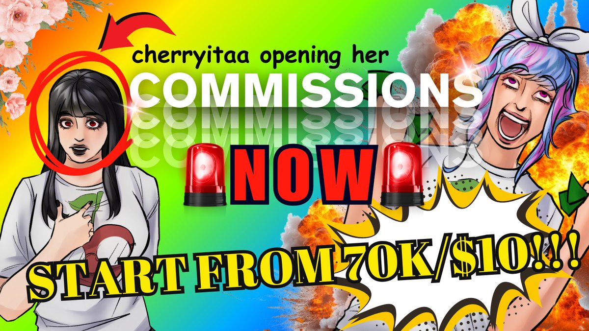 cherry / comms open 📌 tweet media