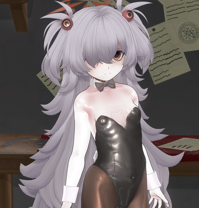 配布に向けてカノエの髪も固有色化テスト。この方向でいこうかな 