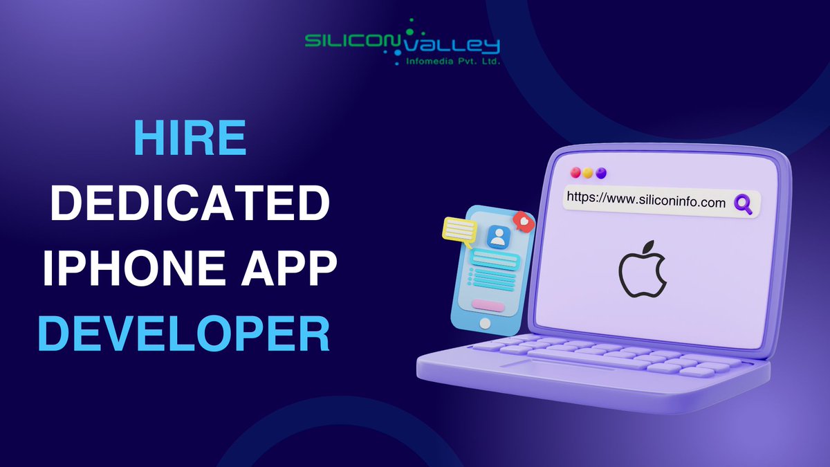 InfomediaV35447's tweet image. Build smarter apps with Silicon Valley Infomedia! Expert iPhone App Developer solutions & trusted Hire Dedicated iPhone App Developer services for your business.
siliconinfo.com/hire-dedicated…
E-Mail:webmaster@siliconinfo.com
#HireDedicatedDeveloper #HireIphoneDeveloper