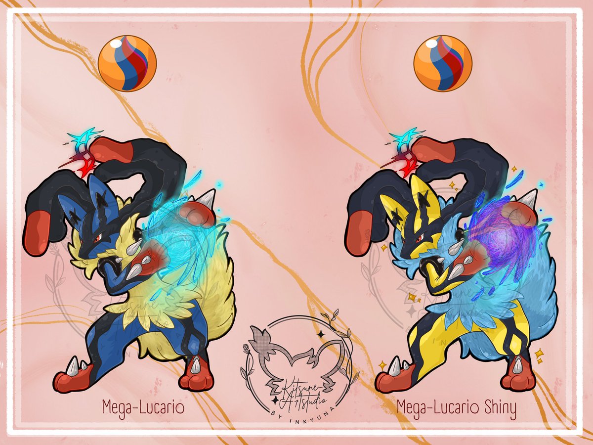 Mega Lucario!✨
Eines der Pokemon die mich wohl am meisten begleitet hat. Maybe etwas overrated aber ich liebe es dennoch. Die Mega-Form ist auch einfach nur toll und ich freue mich so das mit den Zeichnungen gut eingefangen zu haben
Stay tuned für mehr Zeichnungen!🥰🩷