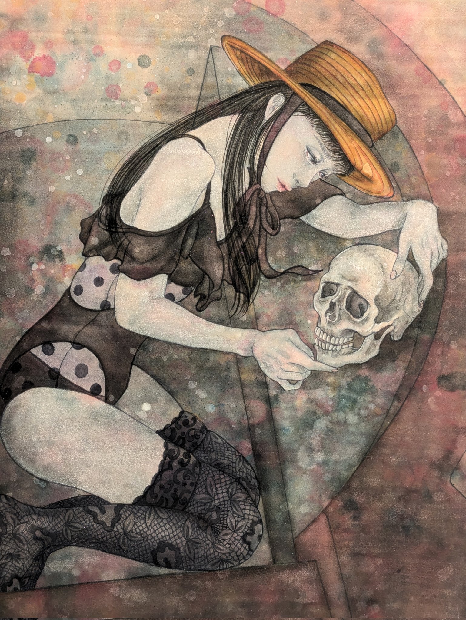 油絵（倉庫入り口） 油絵（倉庫の入り口）F8