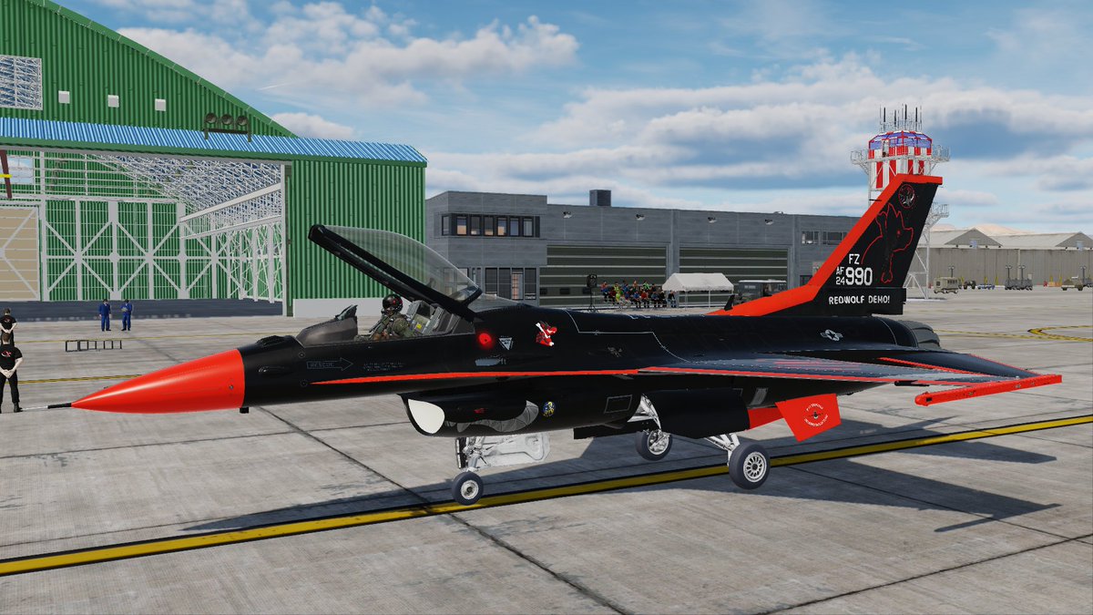 Koku_15473's tweet image. 「DARK REDWOLF」のスペア機のスキンを、変更した。