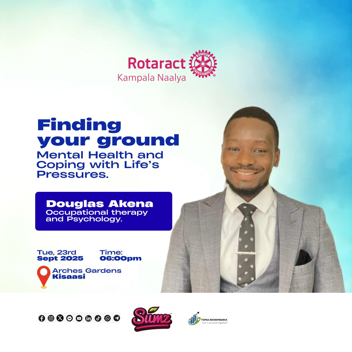 rctnaalya's tweet photo. Join us Today @ 6PM
Let’s talk Mental Health and Coping with Life’s Pressures
📍Arches Gardens
An evening of real talk, fresh insights and supportive vibes.
Don’t miss it.
#RotaractNaalya
#UnitingForGood
#WellnessMatters https://t.co/B5cVNWG7lp