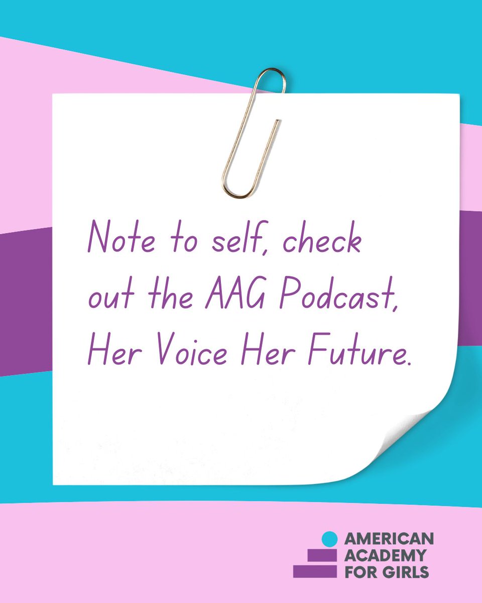 📝 Note to self: Don’t miss out on Her Voice Her Vision, the American Academy for Girls podcast! 🎙️✨

🎧 Listen now: open.spotify.com/show/1ta1eTw6U…

#HerVoiceHerVision #AAGDubaiSchool #EmpowerEveryGirlEveryDay #ProudlyTaaleem
