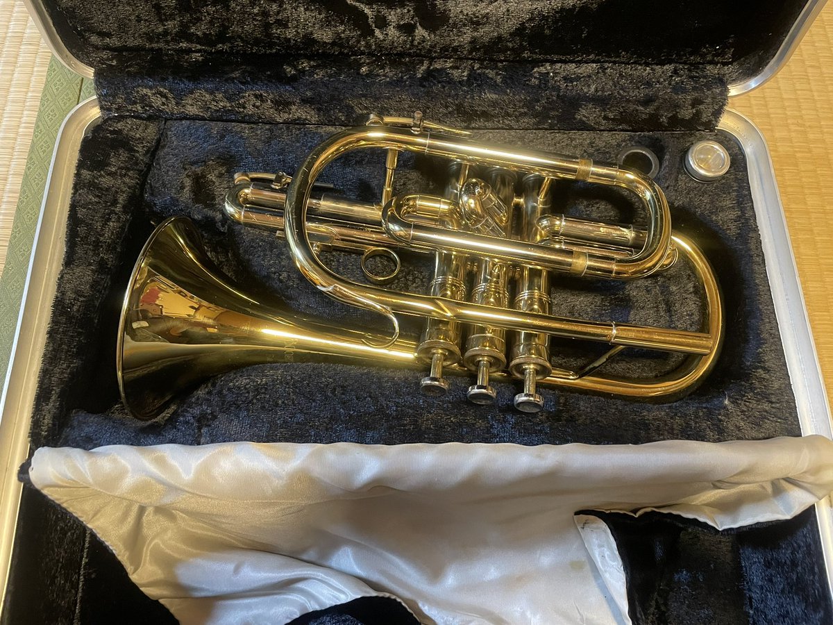 そんなわけでマイニューギアのコルネットです。 Boosey & Hawkesの