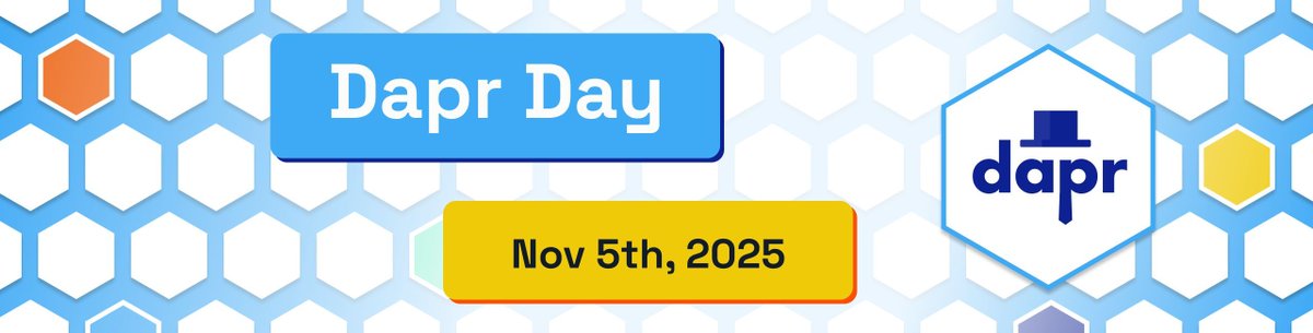Dapr (@daprdev) on Twitter photo The CfP for #DaprDay is closing in one week! Submit your sessions now at sessionize.com/dapr-day-2025/ #CNCF The CfP for #DaprDay is closing in one week! Submit your sessions now at sessionize.com/dapr-day-2025/ #CNCF
