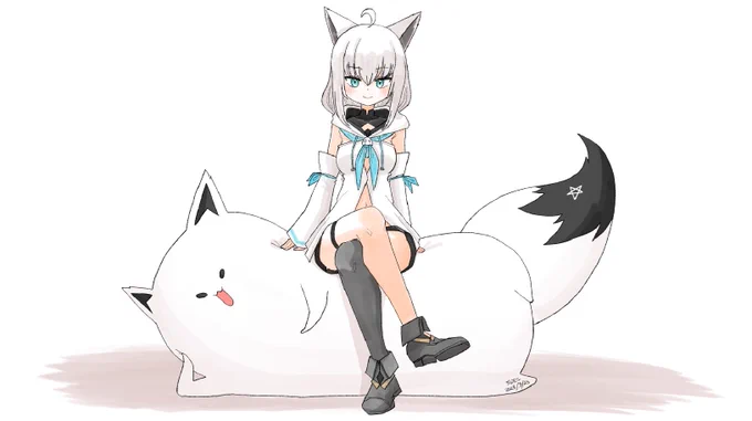 王座 #絵フブキ