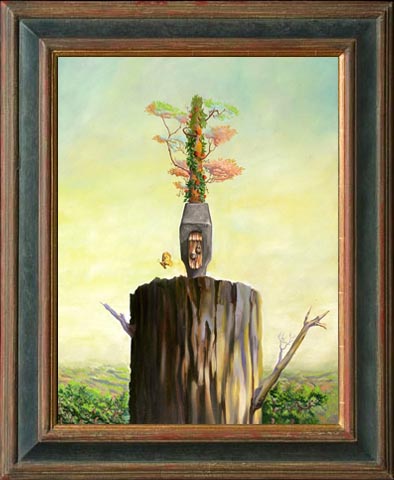 ChehadeAssaad's tweet image. The absolute cannot be known, but it can be seen even though it has no material existence. The universe, where we are only specters in its shadow, is the reflection of this absolute.

- Reincarnation (11), 1998. Oil on canvas.