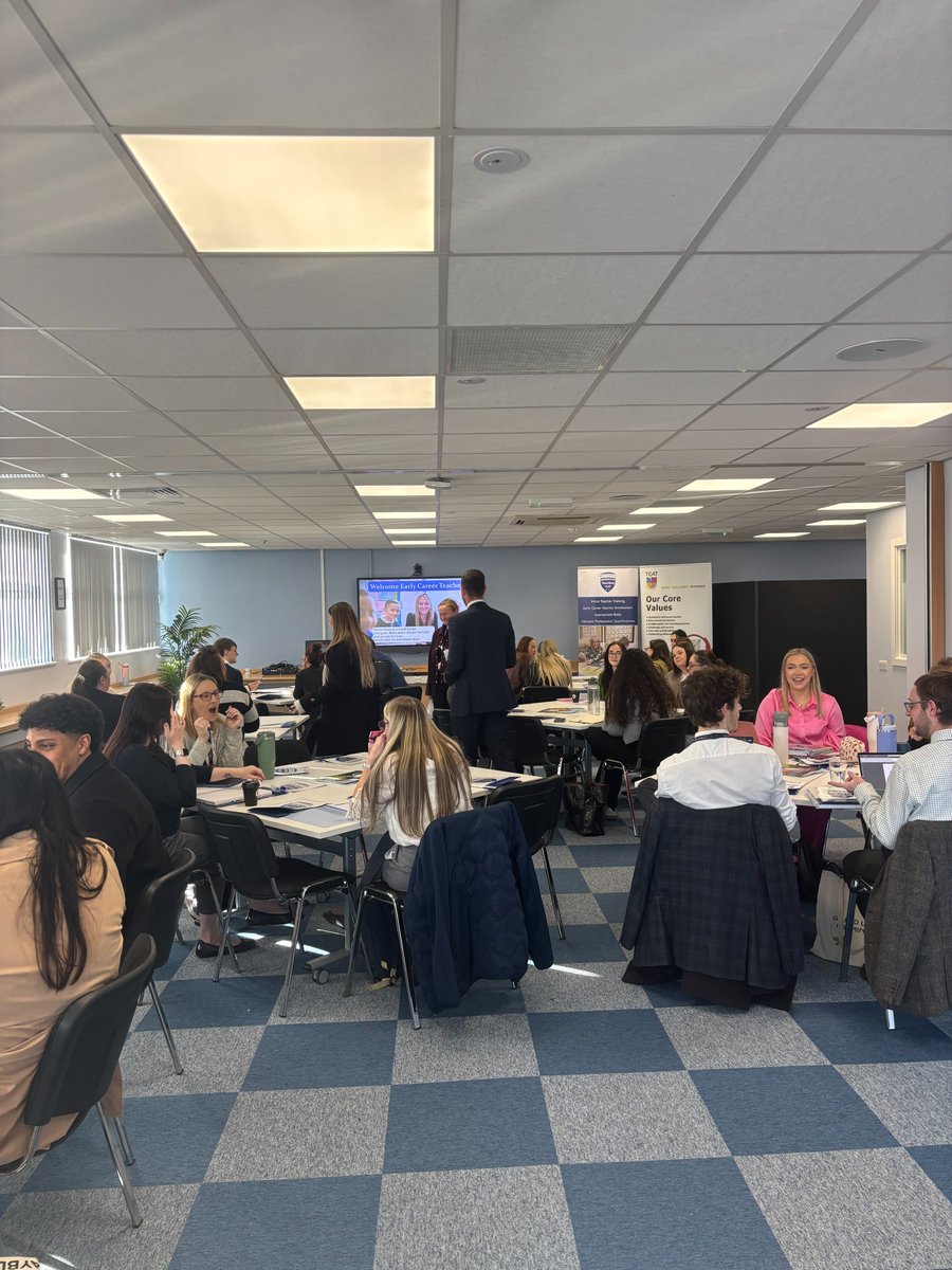 generatehub's tweet image. A lovely start to the week - we are delighted to welcome new ECTs in Warrington at @TCATchallenge today! Deb, Angela and Abby have come along to meet and greet. 😃